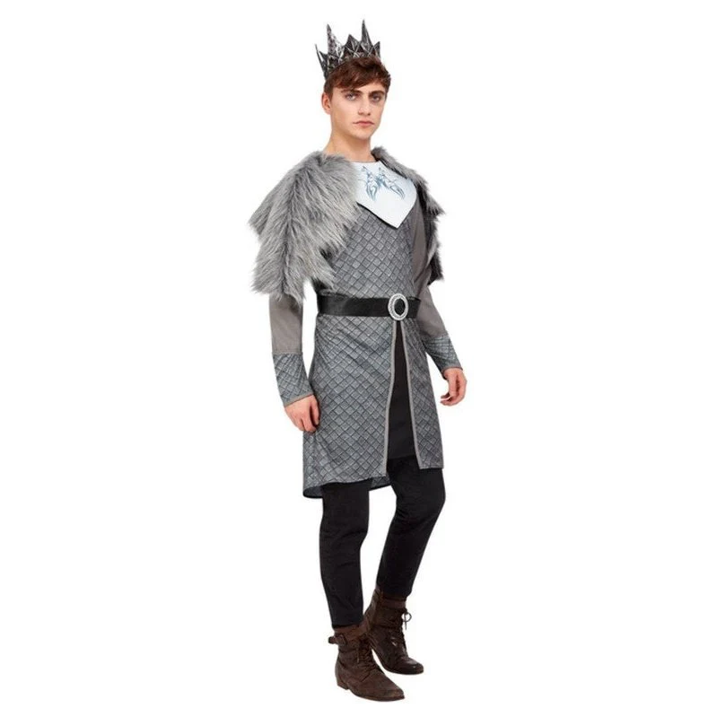 Winter Warrior King Costume, Grey - Image 2