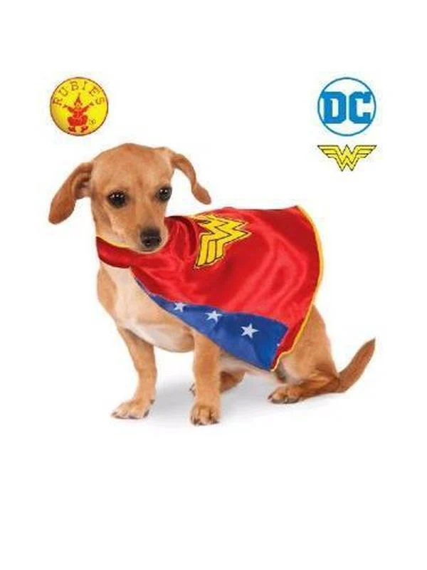 Wonder Woman Cape Pet Costume Size S