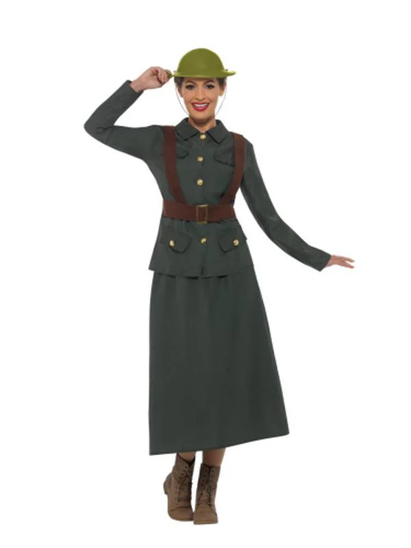 Ww2 Army Warden Lady Costume