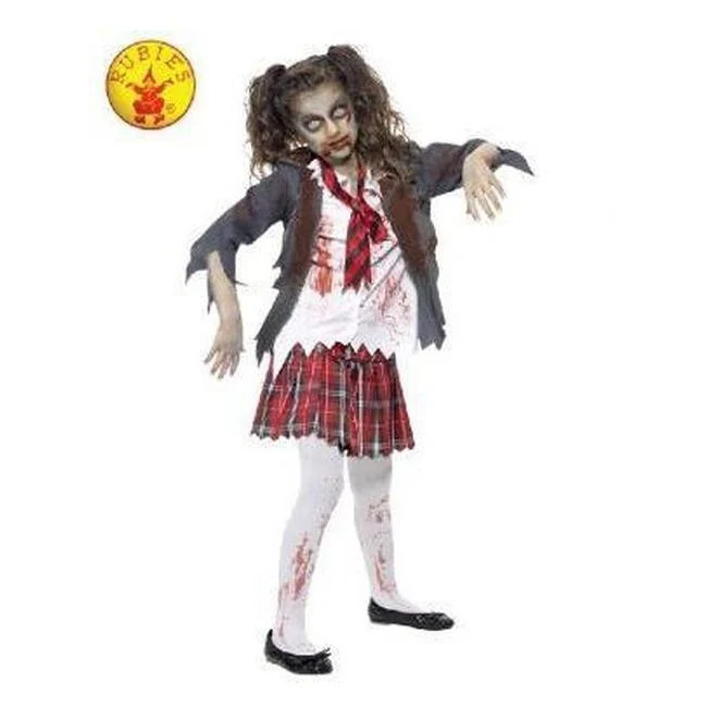 Zombie Schoolgirl Costume Size L