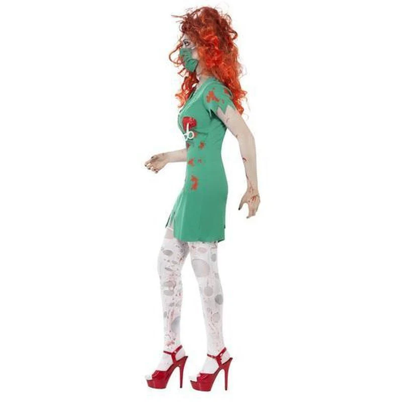Zombie Scrub Nurse Costume - Image 2